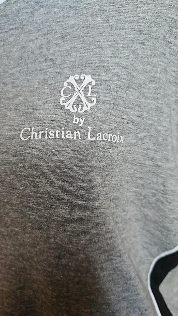 Tee shirt gris Christian Lacroix homme - photo numéro 2