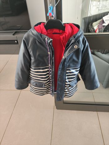 Manteau Ciré Sergent Major 3 en 1 avec doudoune amovible - Taille 4 ans