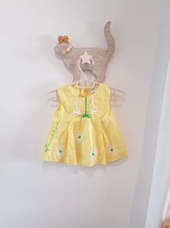 Robe jaune Agatha coton