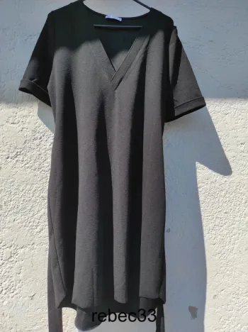 Robe noir Zara avec ceinture amovible