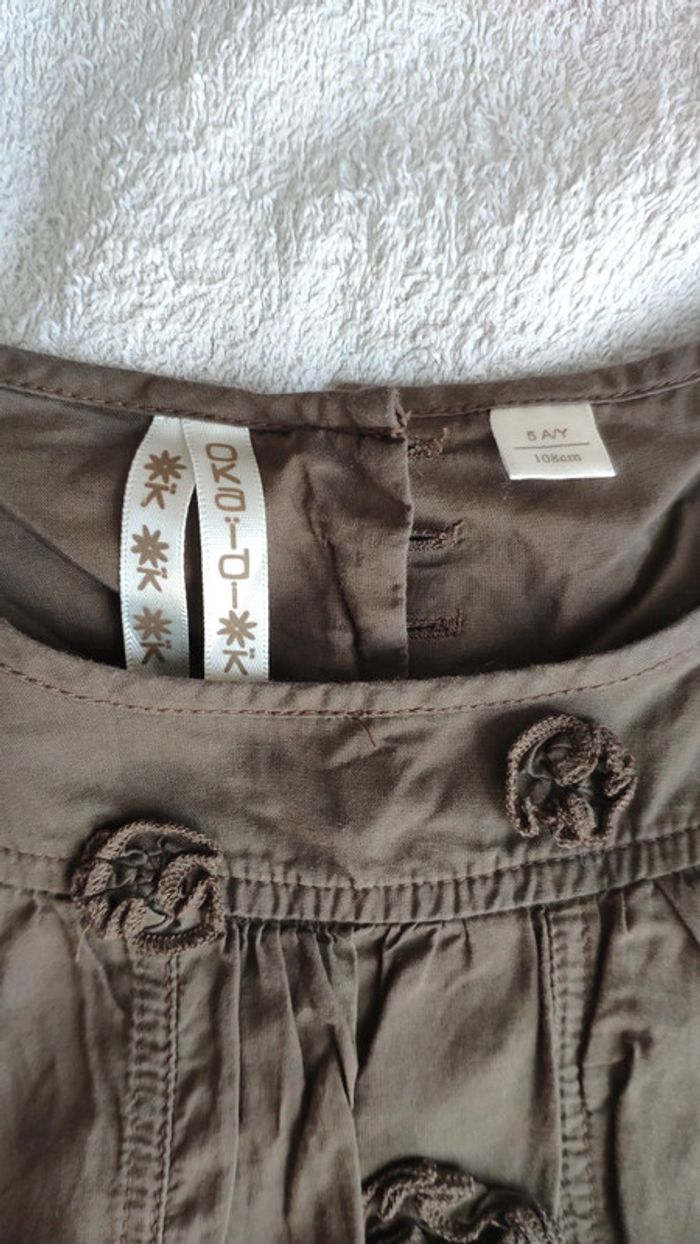 Robe marron Okaïdi 5 ans - photo numéro 2