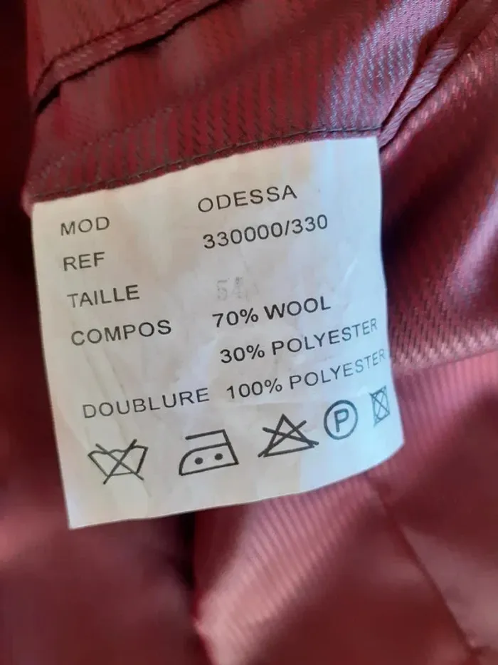 Veste Manteau 3/4 Homme - Modèle Odessa - Taille 54 - Laine Majoritaire - photo numéro 6
