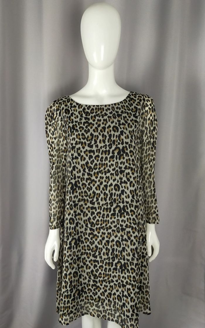 Robe Claudie Pierlot à imprimé léopard – Taille 40