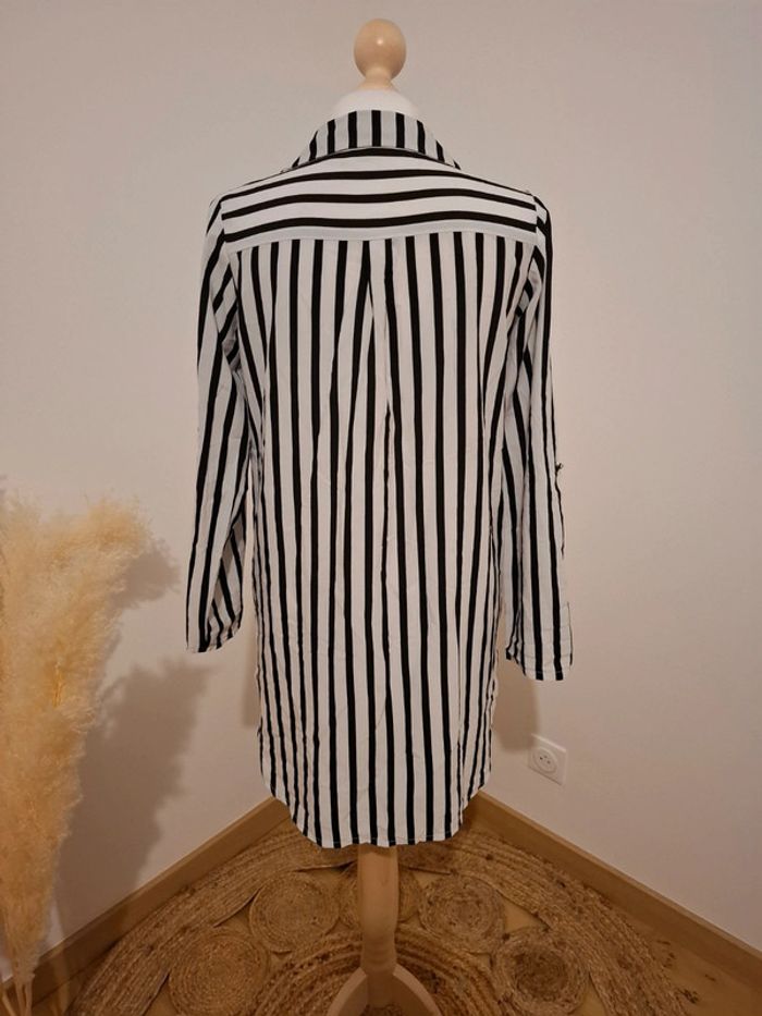 Chemise longue rayée Bel & Bo taille S 36 - photo numéro 13