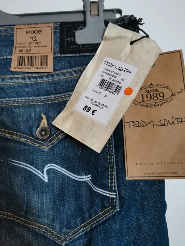 Jean Teddy Smith Taille W32 neuf avec étiquette - photo numéro 6