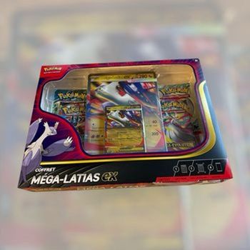 Coffret Pokémon Méga-Latias EX – Neuf & Scellé – 4 Boosters + Jumbo + Promo