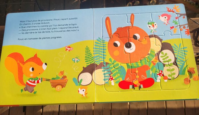 Livre 5 puzzles 🐿 Pouic fait ses provisions 🐿 - photo numéro 5
