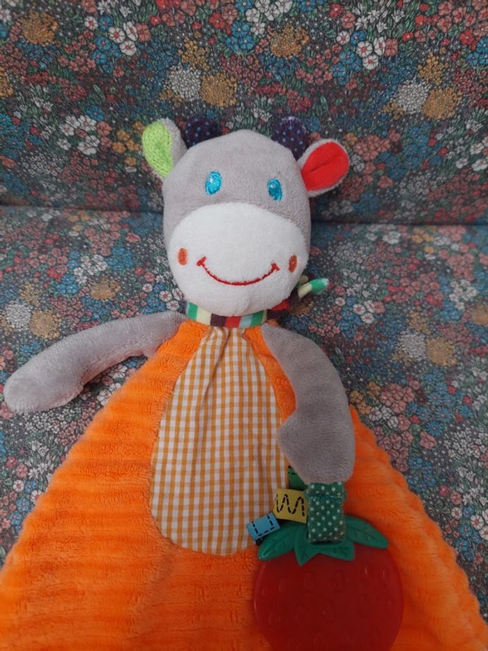 #12 Logitoys ouatoo - doudou orange vache ou girafe - photo numéro 3