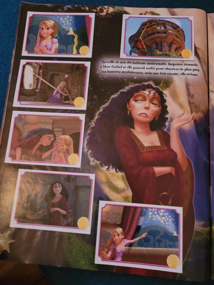 Album livre Panini complet Raiponce Disney + poster excellent etat stickers autocollants - photo numéro 5