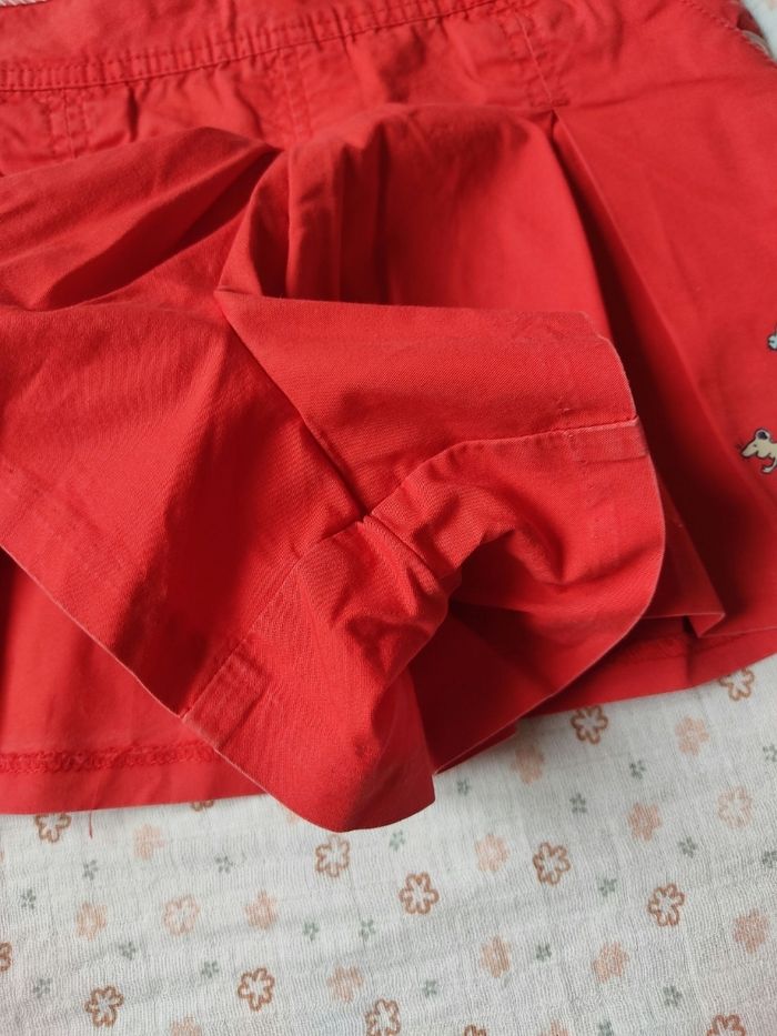Short large rouge coquelicot Sergent Major - Taille 3 ans - Très bon état - photo numéro 5