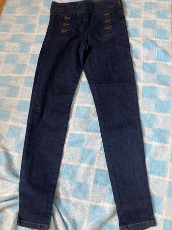 Legging en jean Zara taille S bleu marine