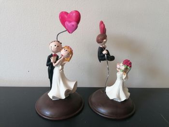 Lot 2 figurines de mariés pour  mariage