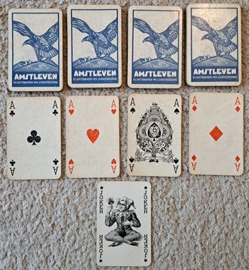 ♟️Ancien jeu de 54 cartes publicitaire Amstleven
