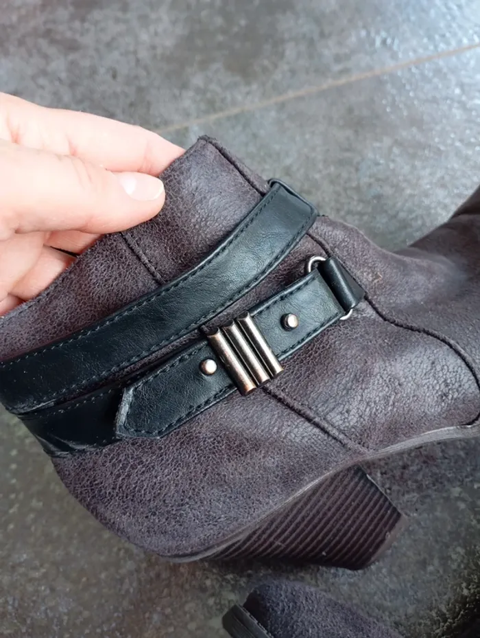 Just Fab bottines grises - photo numéro 2
