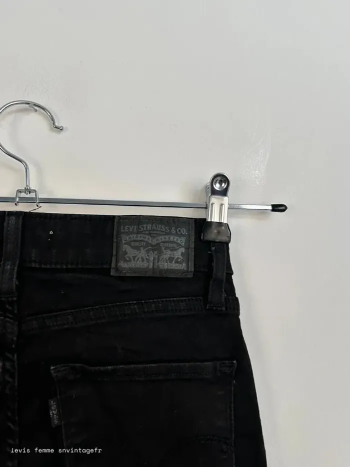 Jean Levi's Femme Noir | 725 High Rise Bootcut | Taille W26 L30 FR36 | Très Bon État | BP15 - photo numéro 4