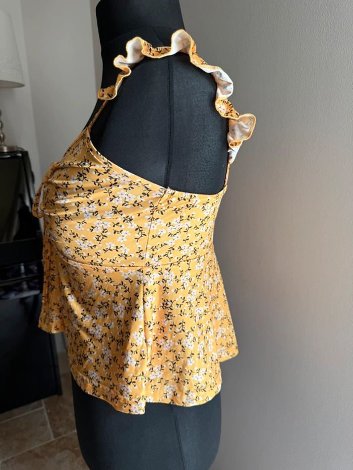 Débardeur fleurs jaune - photo numéro 3