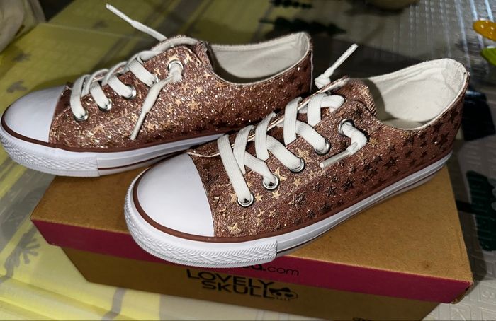 Basket à paillettes rose taille 33 - photo numéro 3