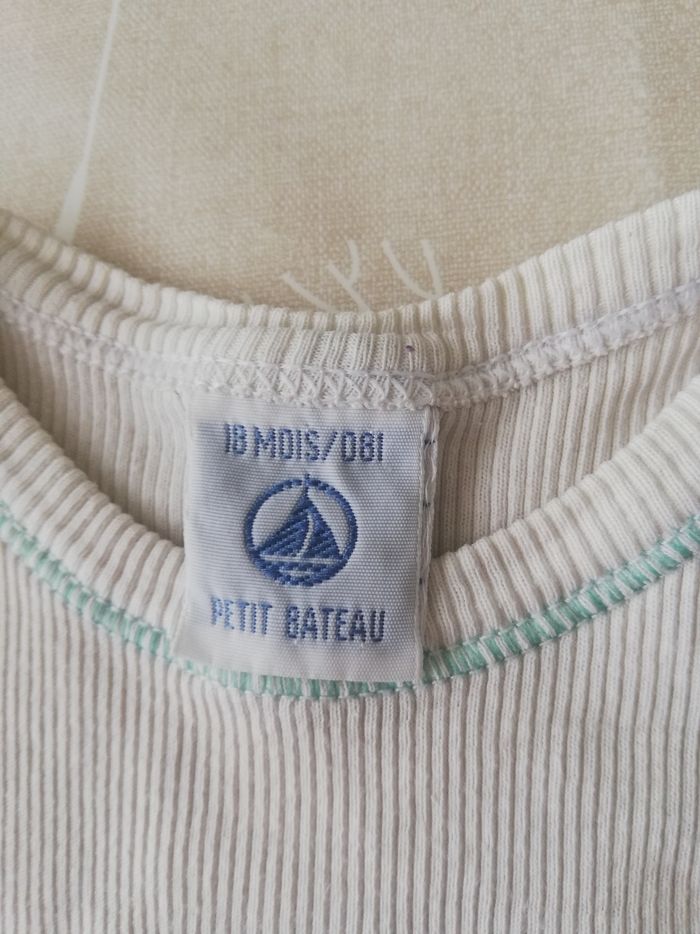 Bodies écru manches courtes 18 mois Petit Bateau - photo numéro 2