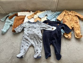 Lot pyjama velours 