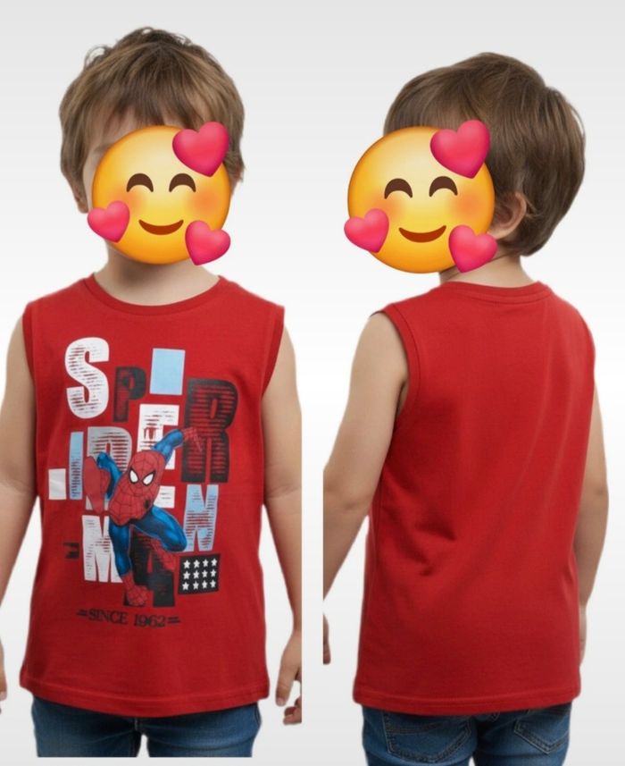 Débardeur Rouge imprimé spiderman marvel garçon 3 Ans