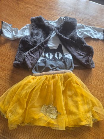 Ensemble jupe tee shirt gilet