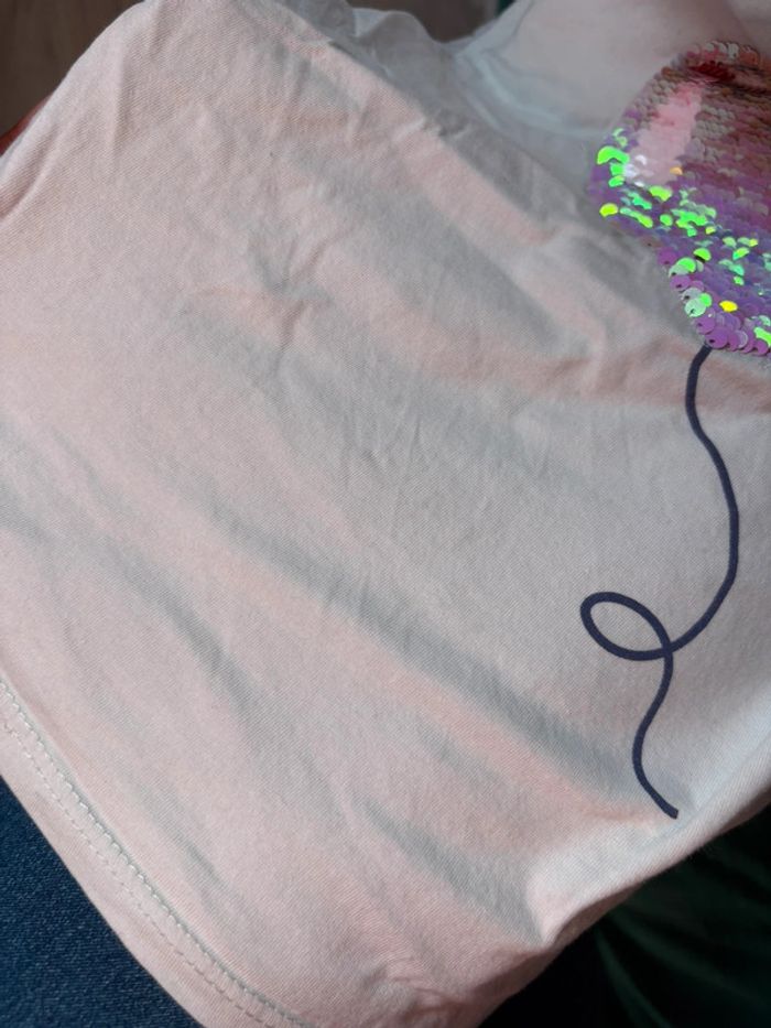 T-shirt ballon sequins 8 ans - photo numéro 6