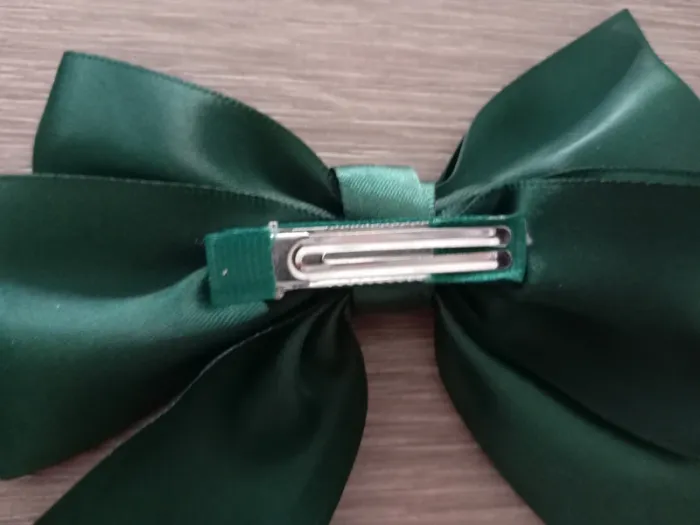 Pince nœud vert foncé neuve - photo numéro 3