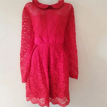 Robe dentelle doublée