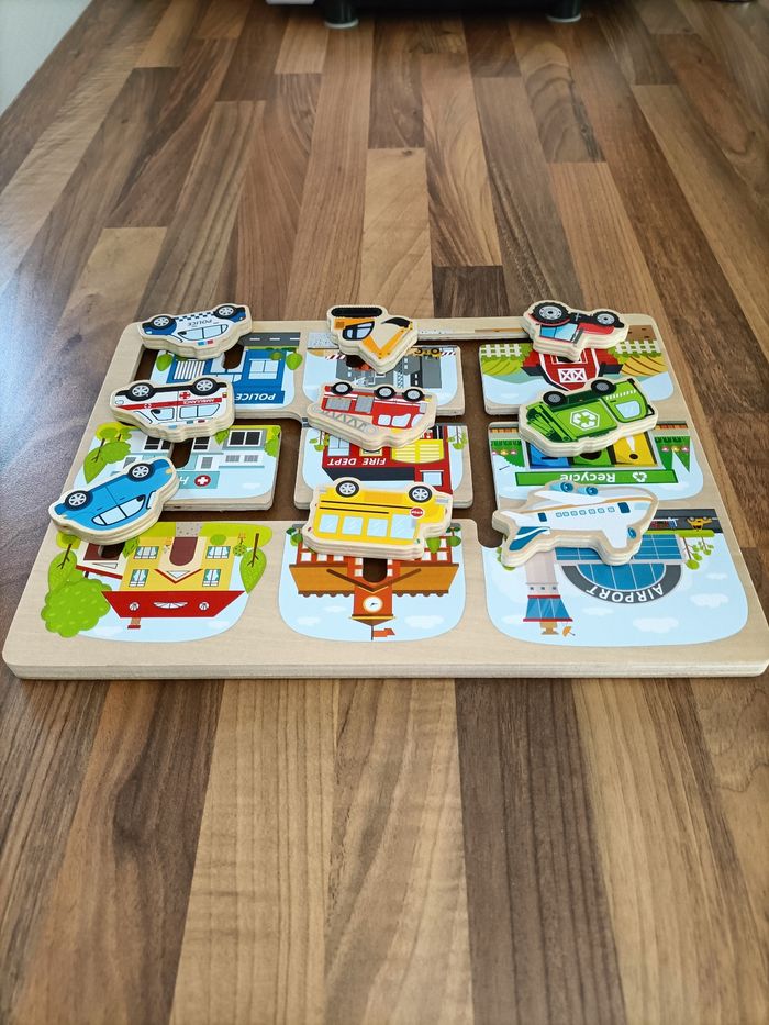 Puzzle labyrinthe bois voitures - photo numéro 6