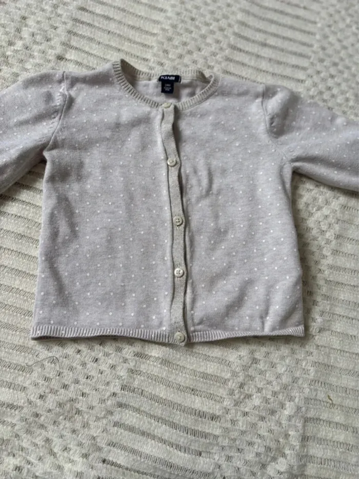 Cardigan fille beige 24 mois