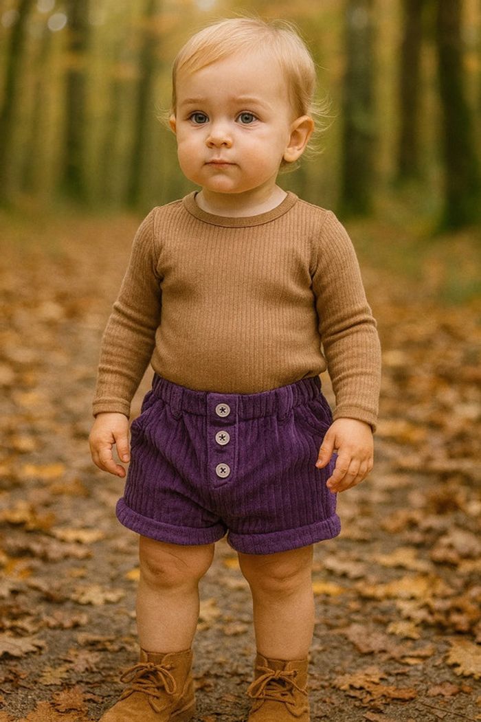 Short en velours violet TAO