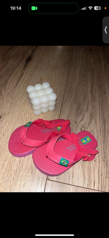 Sandale enfant rose - taille 20