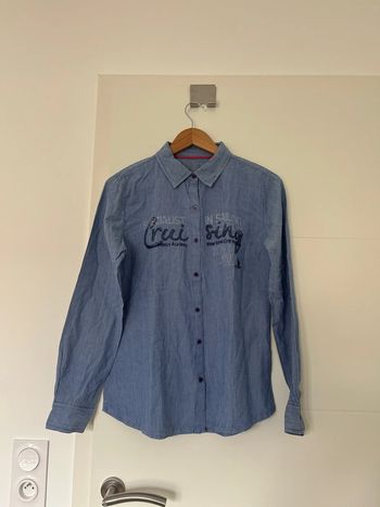 Chemise bleu à rayures taille 40