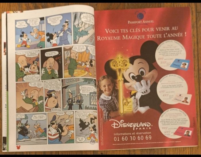 Ancien journal de mickey avec cadeau autocollants Dingo max N°2328 de 1997 vintage - photo numéro 6