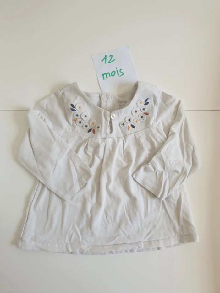 Tee-shirt manches longues fleuri