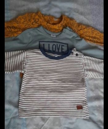 Lot de 3 t-shirt manche longue