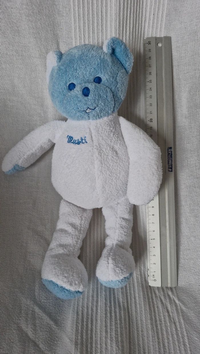 Ourson bleu et blanc Musti - photo numéro 5