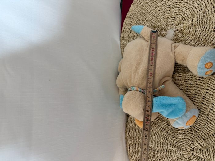 Doudou chien Bo beige bleu JOLLYMEX - photo numéro 3