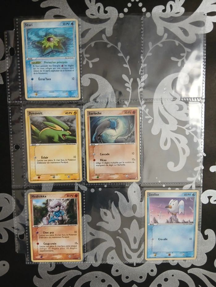📌Pokémon – Bloc EX 4 séries différentes – Lot de 5 cartes