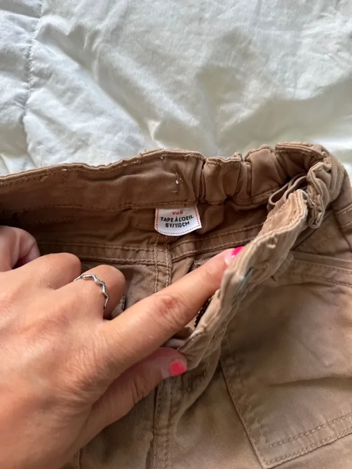 Pantalon garçon 5 ans camel tao - photo numéro 2