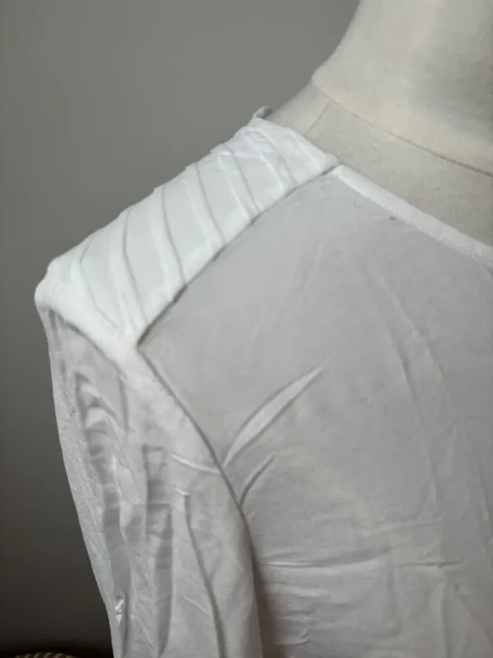 🤍 Blouse blanche MAJE - Taille 3 (équivalent 40) 🤍 - photo numéro 5