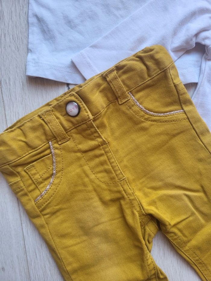 Sublime ensemble 4 pièces fille 3 mois tape à l'œil kiabi - photo numéro 5