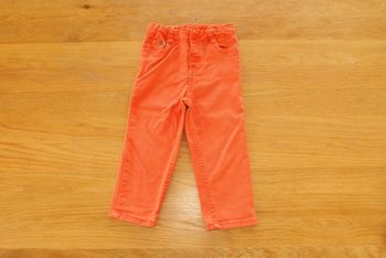 Pantalon orange basic, taille 18 mois
