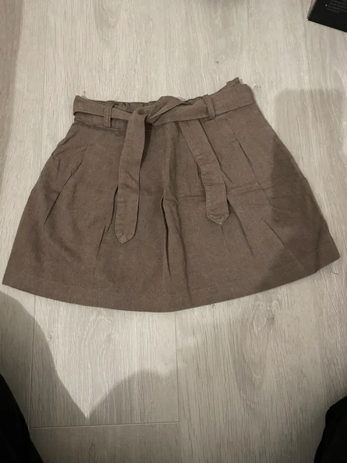 Jupe marron gris Jacadi fille