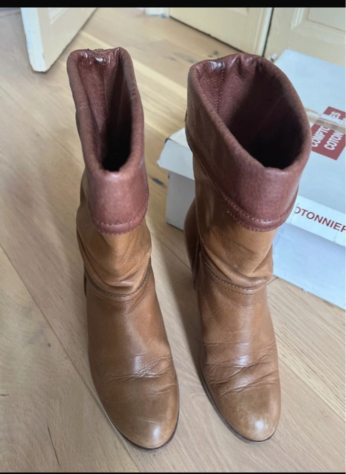 Bottines en cuir 37 comptoir des cotonniers - photo numéro 7