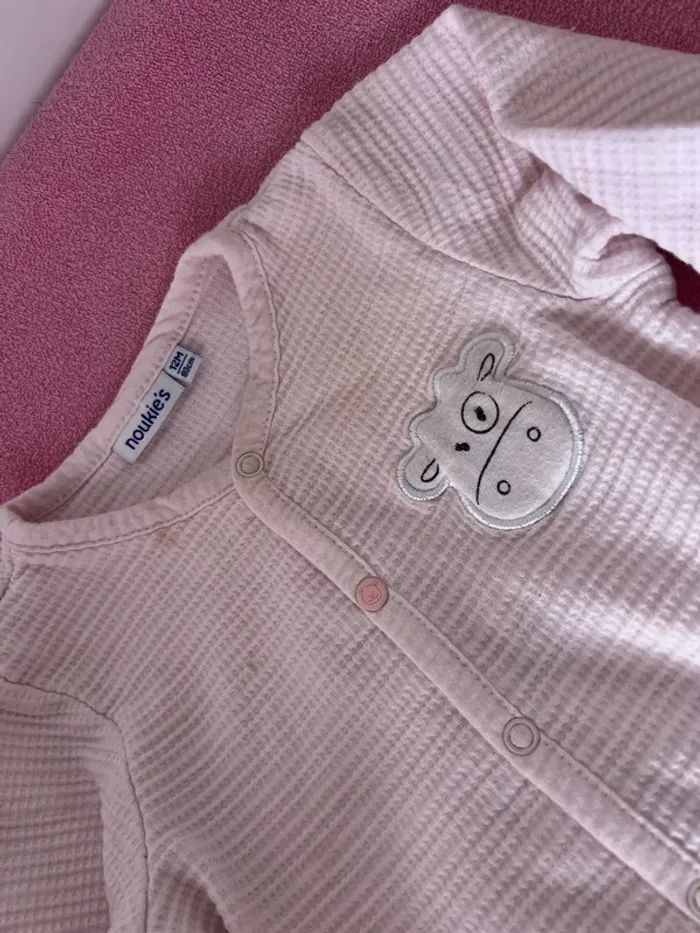 Lot de 2 pyjamas Noukie’s et Petit Bateau taille 12 mois - photo numéro 3