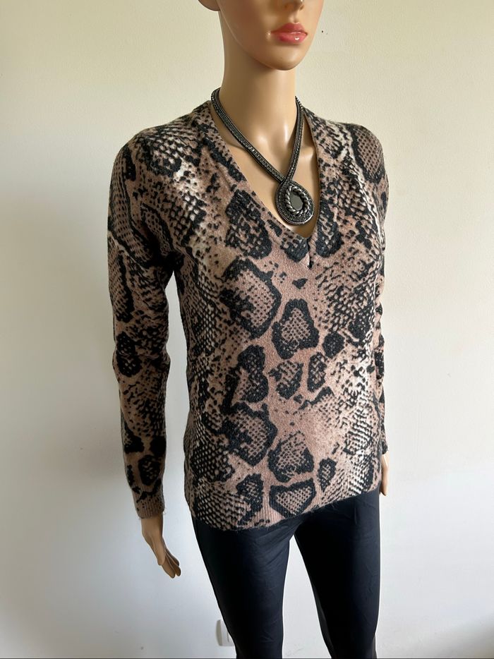Pull imprimé tout doux Morgan taille S excellent état - photo numéro 2