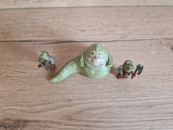 Figurines type lego Jabba + 2 gardes de jabba star wars - photo numéro 4