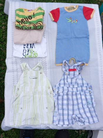 Lot été 9 mois garçon