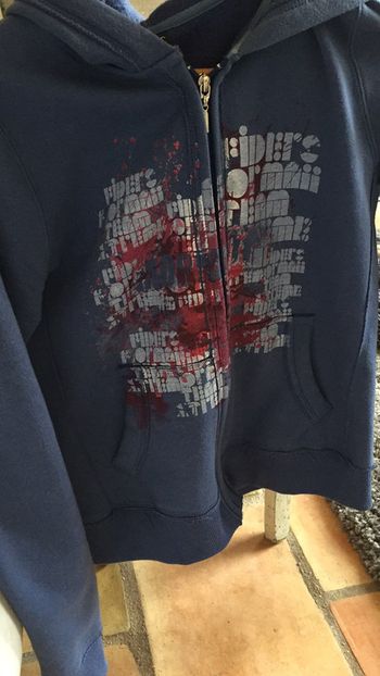 Veste capuche sweat bleu Taille M